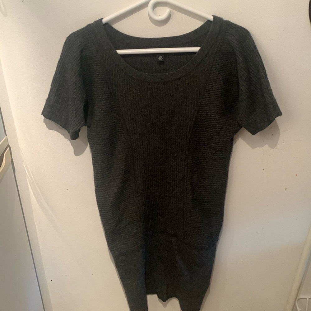 Stunning Banana Republic Grey Italian Wool/Cashmere Blend Maxi Dress SZ Large 😍